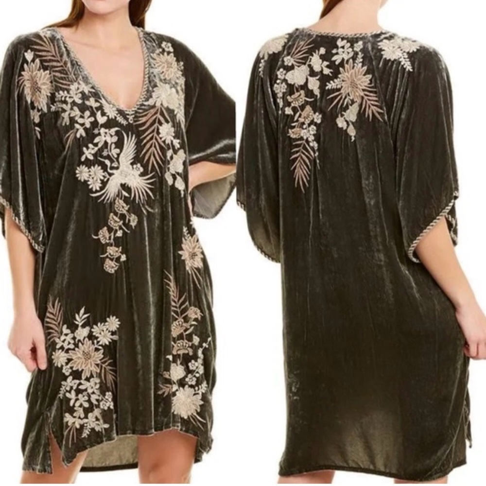 Johnny Was Othilia Silk-Blend Kimono Dress